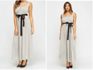 Dresses- Tie Up Bust Basic Maxi Dress only £2.50
