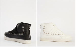 Shoes- Mock Croc Faux Leather High Top Trainers only £2.50