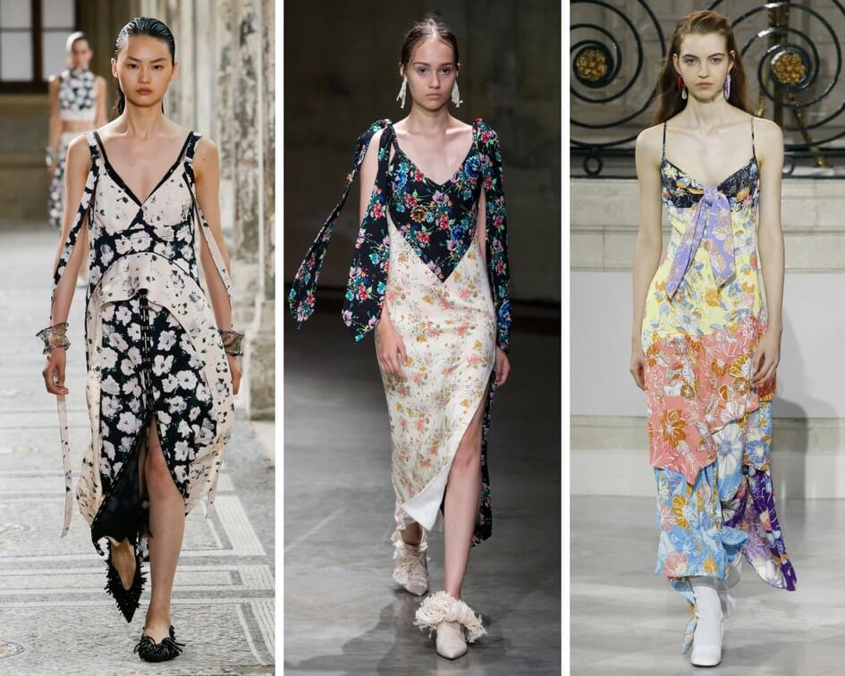 patchwork floral dresses spring summer fashion trends