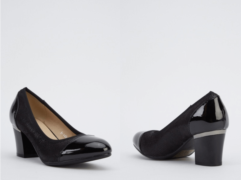 block heel black pump shoes women's heels day to night