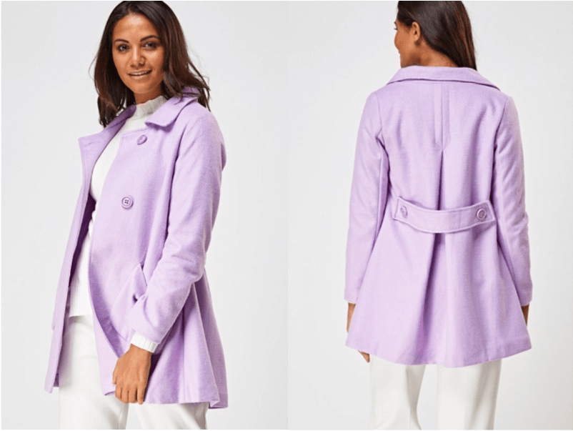 women's pastel coat