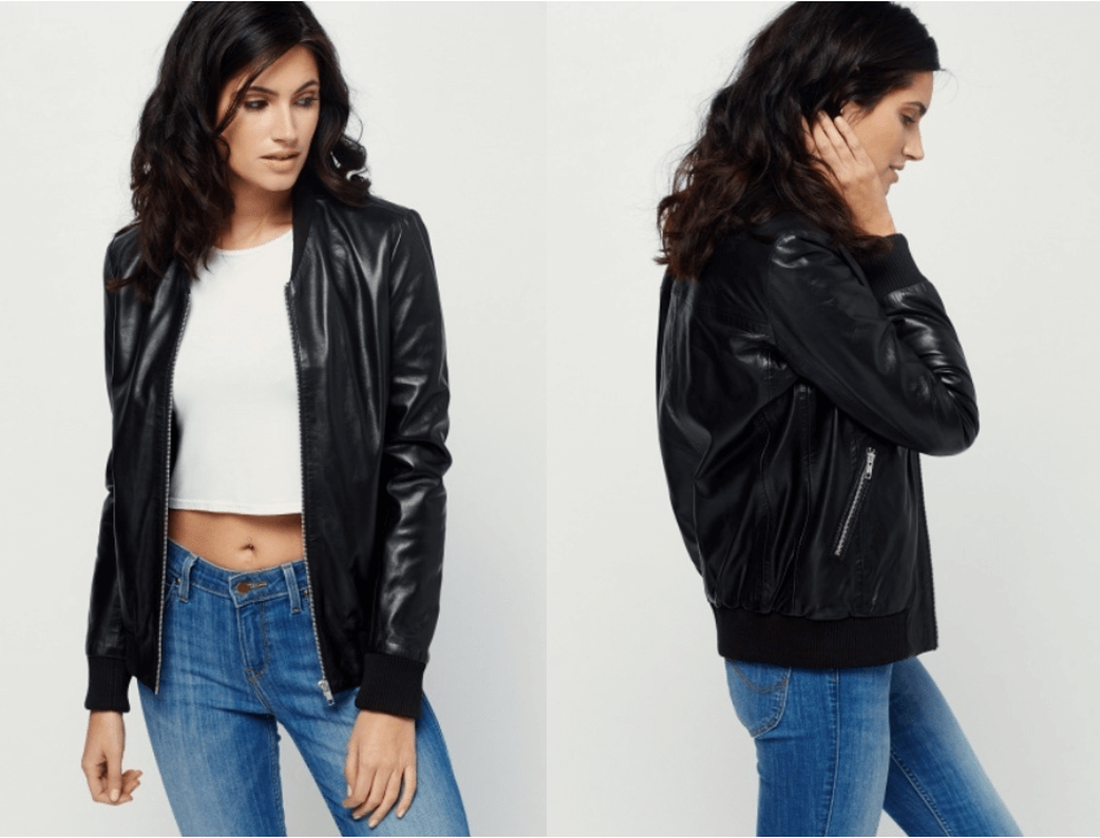 cheap real leather jacket for women Valentine's Day outfit ideas