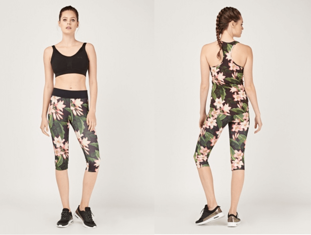 women's cheap tropical floral leggings athleisure staples