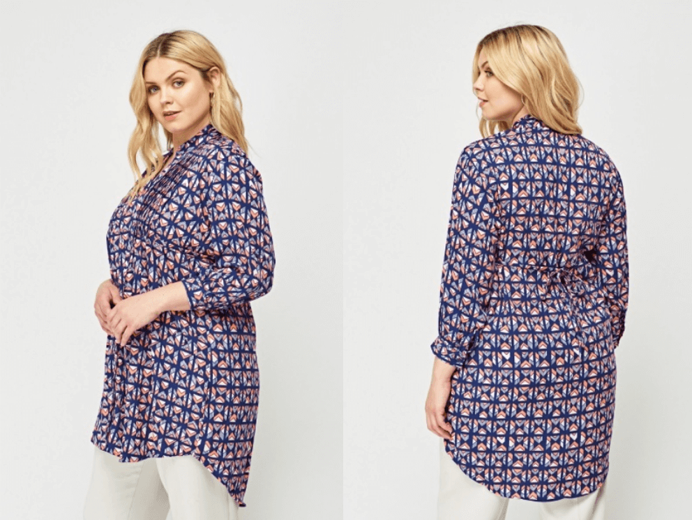 women's plus size geo print top blouse plus size fashion tips