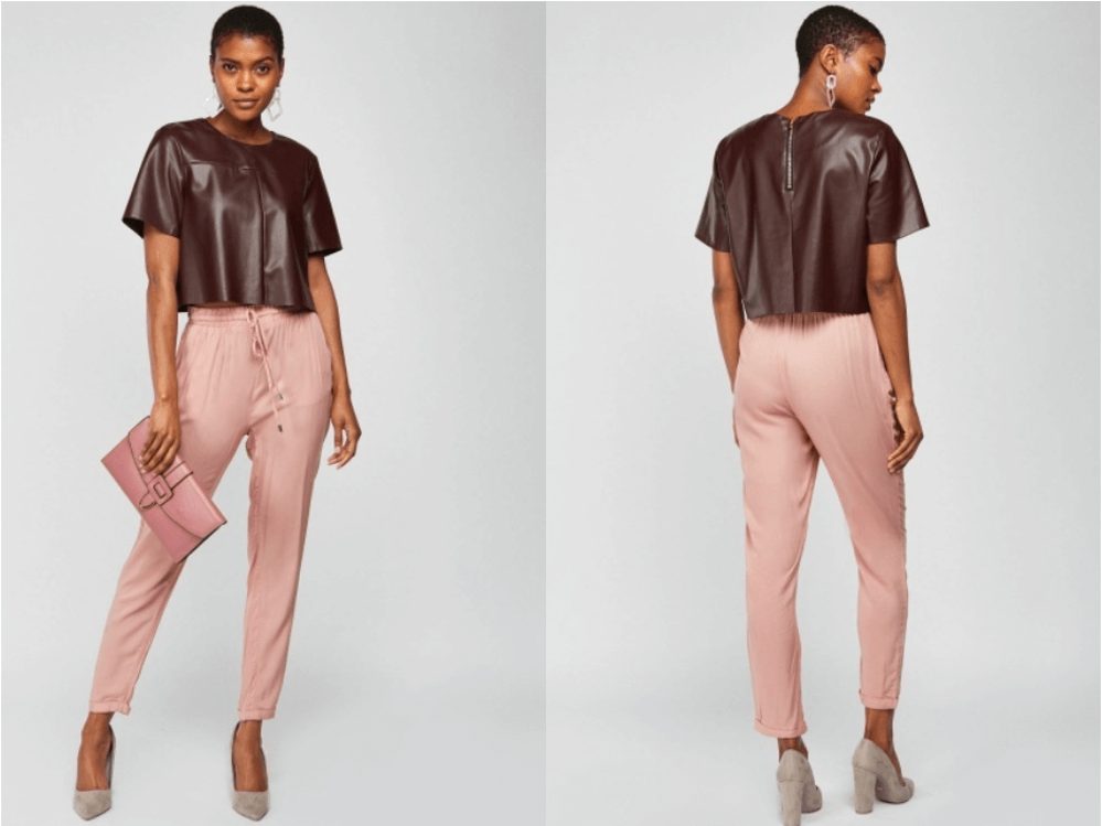Light weight dusty pink trousers