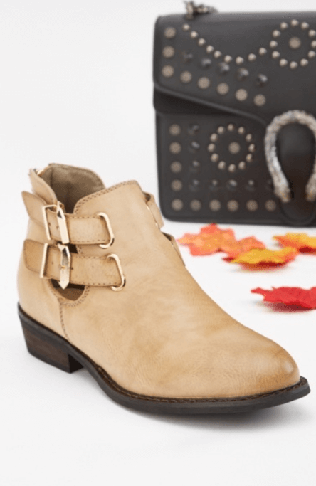 Buckled Side Ankle Boots