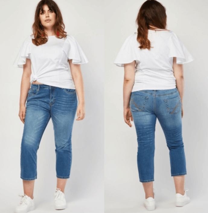 Capri Length Boyfriend Jeans